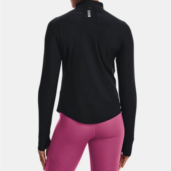 Under Armour Women’s UA Mileage Zip Run Pullover Black - Picture 4 of 4
